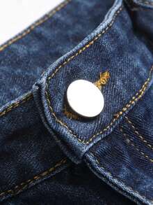 Fashion Design Straight-Leg Jeans Teen Boy - Medium Wash - View 5