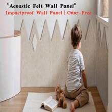1pc Self-Adhesive Wear-Resistant Anti-Collision Wall Panel, Multi-Purpose Household Creative Wall Sticker, Nordic Minimalist Geometric Wall Decor, Polyester Felt Material Backdrop Cover, Suitable For Bedroom, Office, Classroom Wall Decoration, Reusable Photo Display Board, Memo Bulletin Board