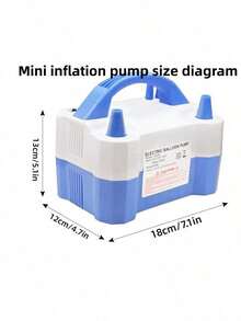 1 件便携式电动气球泵，气球鼓风机风扇，用于快速制作气球拱门，自动气球充气机带双喷嘴，用于派对/婚礼装饰