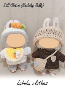 1pc Compatible With Labubu. Clothes Only (No Doll), Suitable For Labubu Dolls. Changeable Outfits, Party Costumes, Accessories. Father's Day, Mother's Day, Valentine's Day, Thanksgiving, Easter, Birthday And Holiday Gifts For Friends And Family, Wedding, Graduation Ceremony.