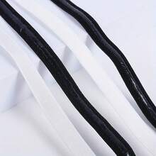 5 yardas/1cm de ancho Cinta elástica de silicona de alta resistencia, banda elástica antideslizante para correa de hombro, puño de manga, traje de baño, mangas, pelucas, corpiño de vestido y talla grande, multicolor - Multicolor - Ver 9