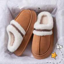 Women Home Slippers - Coffee Brown - View 8