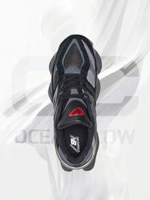 New Balance 9060 Black Castlerock Grey-Men's /Women's Lifestyle Sneakers – Shoes For Man/Woman-Vintage-Spring & Summer-Inspired Running Shoes, Shock-Absorbing Comfort, Gym To Streetwear Casual Wear-Easter Gift–U9060BLK - Black/Castlerock - View 4