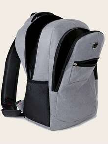 Nuovo zaino per laptop leggero, adatto per la scuola e i viaggi - Cinghie per le spalle regolabili, design multi-scomparti - Zaino casual in poliestere durevole per ragazzi e ragazze, chiusura con cerniera sicura, zaino per studenti, stile minimalista, struttura robusta