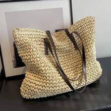 2025 Summer Luxury Designer Women's Bag Hot  Fashion Women's Woven Grass Shoulder Bag Large Capacity Leisure Shoulder Bag