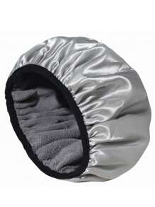 1 Stück einfarbige extra große 3-lagige Haartrocknen Duschhaube, super absorbierendes mikrofaserartiges Material, 100% wasserdichter wiederverwendbarer Haarturban für Frauen mit langem Haar