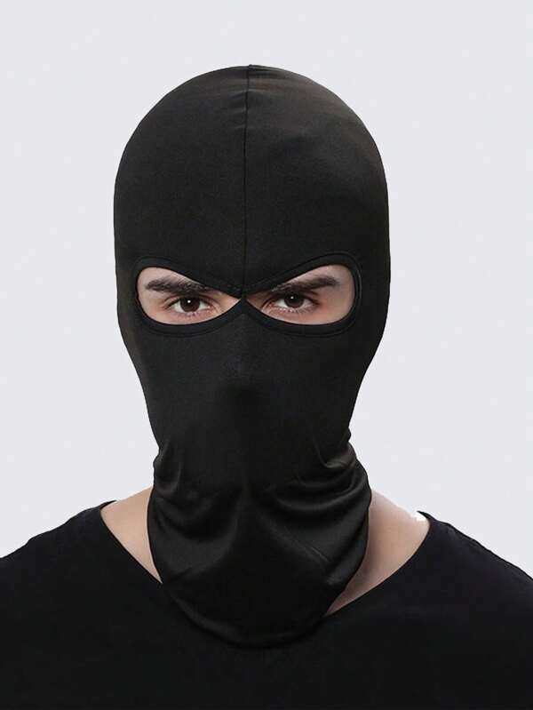 Touca Máscara de Motocicleta, Gorro , Balaclava, Chapéu para Esportes ao Ar Livre, Ciclismo (Preto), Itens Sociais de Halloween