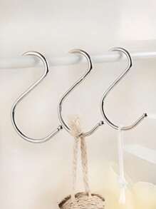 10 حزمة من خطاطيف الفولاذ المقاوم للصدأ على شكل حرف S بأحجام صغيرة/متوسطة/كبيرة - خطاطيف معدنية متعددة الأغراض للتعليق في المطبخ والورشة والحمام والحديقة، ديكور حمام، منظم حمام، عودة إلى المدرسة الصيفية اليوم الوطني