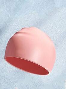 1pc Unisex High Elasticity Silicone Swim Cap, Waterproof Swimming Training Equipment, Competitive Swimming Cap - Multicolor - View 20