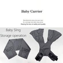 Carregador de Bebê Simples Estilo Grade Cruzada, Carregador de Bebê Tipo X, Estilo de Transporte Horizontal, Estilo de Transporte Frontal Respirável para Uso Externo, Verão