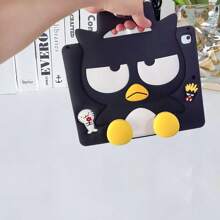 Sanrio Funda protectora 3D de Hello Kitty compatible con iPad Mini/5th/6th/7th/8th/9th/10th/11th/Air/Pro con correa de hombro - para niños y niñas, económica, a prueba de golpes, resistente a arañazos, a prueba de caídas, antideslizante, antihuellas, antirasguños, hecha de material de silicona, regalo de cumpleaños, regalo de Navidad.