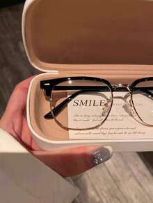 Blue Light Blocking Glasses Vintage Half Frame UV Clear Lens Anti Eyestrain Computer Gaming Glasses For Women Men.Blue Light Glasses For Woman Men Safety Glasses Blue Light Blocking Glasses Protection Computer Gaming Glasses Women Cute Light Weight Red Frame Oversized Non Prescription Small Face Square Cat Eye Reduce Eye Fatigue On Computers, TVs, Phones, And Games, Suitable For Computer Lense Screen Protector Plain Glasses Clear Lens Glasses Blue Light Light Blocking Glasses Blue Light Glasses Light Glasses For For Women Men Light Glasses For Glasses For Women 99 Blue Light Glasses For Woman Blue Light Glasses Women/Men, Fashion Round Frame UV Ray Filter Computer Gaming Glasses Computer Glasses - Anti Eyestrain & UV Glare Protection Anti Glare - Màu đen sáng (vàng) - Xem 2