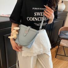 Women Evening Bags - 藍色帶掛件 - 查看 4