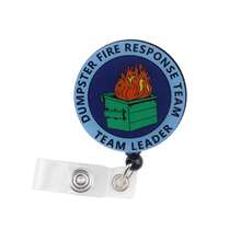 Retractable D Card Holder Reel With Cute Cartoon Design, Nurse Hospital Badge Holder Office Lanyard 1pc - A - View 2