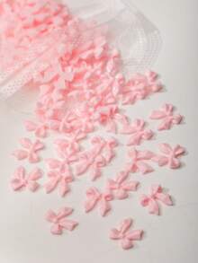 30 件/50 件无异味 Y2K 白色粉色蝴蝶结树脂指甲配件，两种款式，盒装和袋装，小清新 3D 平底丝带水钻指甲装饰卡哇伊简约可爱黑粉色白色仿珍珠蝴蝶结韩式指甲设计配件，适合女性指甲贴纸 DIY 沙龙用品装饰日式私人定制春夏风格指甲指甲饰指甲宝石 - 彩色 - 查看 11