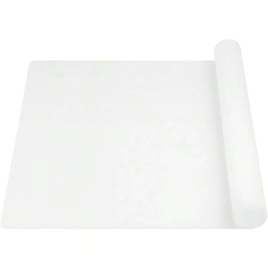 ‌Large 24"X16" Silicone Counter Mat - Heat Resistant & Non-Slip Kitchen Protector For Countertops, Cooking, Baking - Multi-Purpose Surface Cover For Appliances, Crafts & Dining Table Decor (White) - Mặc định - Xem 1