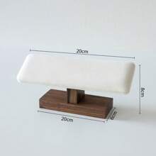 1pc Walnut Wood Color Jewelry Display Stand, High-End Jewelry Counter, Displaying Props Such As Bracelets, Watches, Necklaces, And Ring Racks For Women Storage Organizer Travel Essentials Back To School Dormitory Storage