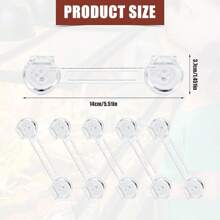 Baby-Sicherheitsschlösser (4/6/10/14 Packung) Kindersicherung für Schränke - sichere, schnelle und einfache selbstklebende Verschlüsse für Schränke, Schubladen, Türen ohne Schrauben & Magnete, für Kühlschränke, Möbel, Backöfen, Toilettensitze und vielseitig einsetzbar