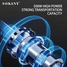 Mikser elektryczny SOKANY 4 w 1, moc 500 W, regulacja dwóch prędkości, odłączana podstawa. W zestawie jednostka główna, mieszadło, trzepaczka, miska do mielenia mięsa i kubek do mielenia. Nadaje się do ubijania, mieszania mięsa, przygotowywania posiłków dla niemowląt i soków. Idealny do użytku domowego i hotelowego, a także do suplementów diety z owoców. - Zobacz 5