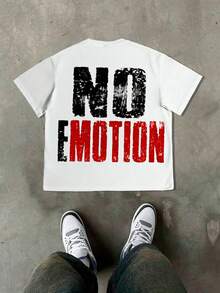 Y2K, Double-Sided Printing, Warning Slogan, Red T-Shirt,  Clothing, Graphic Tee, Funny Graphic Tees, Graphic Tees Men, 100% Cotton T-Shirts Feature A Youthful And Fashionable Design. They Come  They Are Perfect For Casual Wear And Street Style. They Are Excellent  Gifts For Friends And Family.
