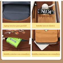 1pz Mochila De Capibara Escolar Y Viaje Bolsa Impermeable - D - Ver 7