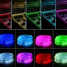 3m/118 Inch Auto Ambient Lighting Car LED Interior Strip Light USB With RGB 16 Million Colors Fiber Optics Neon Decorative Lamps - Colored Light - View 6