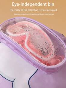 1 件儿童游泳和沙滩包，干湿分离，抽绳背包，便携式旅行洗漱包，大容量 - 彩色 - 查看 7