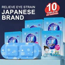 10/20 pièces Masque pour les yeux glacé, frais et confortable, masque anti-gueule de bois, à usage unique, avec sangles élastiques non serrantes, peut soulager la fatigue oculaire, convient aux employés de bureau, aux personnes qui veillent tard et aux étudiants