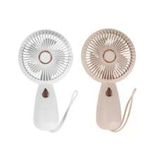 AOYI Mini ventilateur à main, ventilateur personnel de voyage, ventilateur électrique rechargeable à 3 vitesses avec mode d'éclairage, ventilateur portable d'été pour les cils, ventilateur de bureau à piles pour la plage, les vacances, la maison, l'école, le bureau, les déplacements, l'extérieur