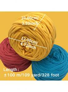 1/2 piezas Hilo de camiseta, Rollo de hilo de camiseta grande de 300g ± 20g - 2cm de ancho, hilo tejido, suave y versátil para manualidades DIY, usado para ganchillo y tejido de bolsas, cojines, muñecas, mantas, pantuflas, proyectos de ganchillo artesanal, disponible en múltiples colores, hilo multicolor | Hilo de poliéster | Hilo acrílico | Hilo de ganchillo | Hilo para manualidades | Bolas de hilo vibrante | Material de artesanía versátil, accesorios y suministros de tejido