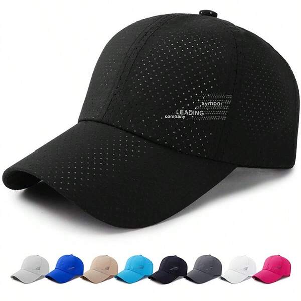 Neue Herren Schnell-Trocknende Mütze, Sommer Leicht Mesh Schirm Atmungsaktive Baseballkappe, Lässig Kappe
