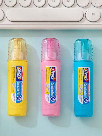 3pcs Candy Color Correction Fluid Suitable For Students