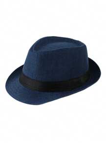1 Piece, Sun Protection Breathable Jazz Hat, Straw Hat, Outdoor Travel Sun Hat