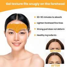 30pcs/20pcs/10pcs Forehead Wrinkle Patches, Smoothen Forehead Wrinkles, Light Beige Forehead Strips, Reduce Forehead Wrinkles, Tighten Facial Skin, Fade Forehead Wrinkles