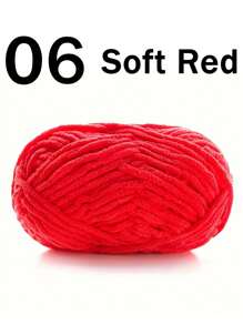 1/2 piezas de hilo de terciopelo suave, 50g/pieza, 60m/pieza, hilo grueso de punto medio hecho a mano DIY, hilo Popsicle, hilo de poliéster grueso y suave, adecuado para manualidades DIY, adecuado para tejer y ganchillo de bufandas, sombreros, zapatos, bolsos, cojines, muñecas, mantas, pantuflas