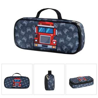 Pencil Case For Boys And Girls, Double-Sided Pattern Pencil Case, Large Storage Wallet Card Case, Compartment Pencil Case For School Students, School Supplies, Back To School