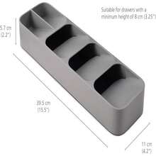 Joseph Joseph DrawerStore Compact Utensil Organizer For Kitchen Drawer Silverware, Flatware Tray, Small, Grey - Flatware - 查看 6