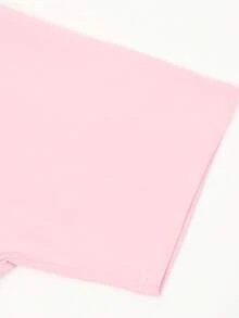 100% Cotton Unisex Round Neck Short - Sleeve T - Shirts: "Bridgerton" - Inspired "Spill The Tea" Basic Tees For Summer - 粉色 - 查看 2