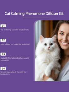 Cat Care Calming Spray - Gentle Grooming Spray To Relieve Stress, Prevent Scratching And Inappropriate Urination Behaviors - Multicolor - View 4