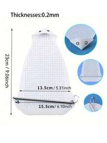 1 Funda protectora ultra suave para plancha de vapor - Resistente al calor hasta 240°C/482°F, base de plancha y tabla de planchar - Protege la ropa de marcas de quemaduras y arrugas, un accesorio de plancha conveniente que hace que la plancha y la plancha de vapor sean sin esfuerzo, fácil de usar