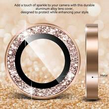 BOLLYMORE 适用于 17 Pro Max / 17 Pro / 17 Air / 17 / 16 Pro Max / 16 Pro / 15 Pro Max / 15 Pro / 14 Pro / 13 Pro / 12 Pro / 11 Pro Max 的 3 片金色金属环摄像头镜头保护膜:9H 硬度钢化玻璃 - 兼容手机壳,防指纹涂层,奢华美观,提升夜间拍摄效果(无气泡,兼容闪光灯,高清晰度) - 金色 - 查看 4