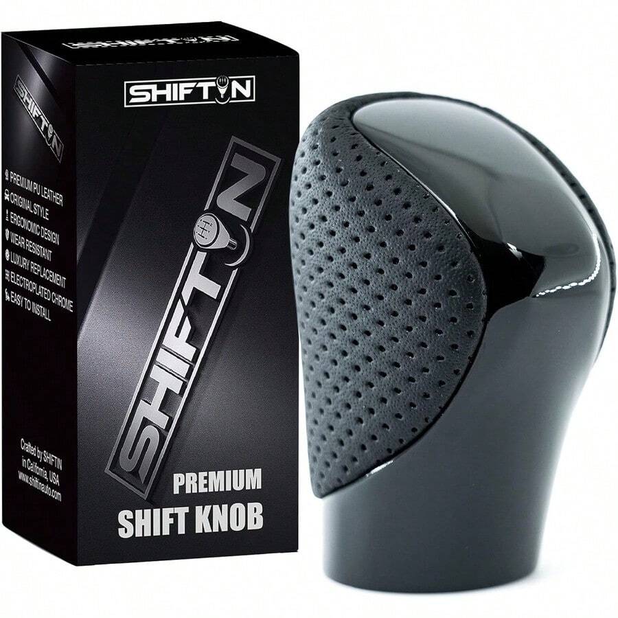 Gear Shift Knob Shifter For Lexus ES GS GX Is NX RC RX 200t 300 350 3450h 450hL 350L Black Leather Piano Black - 黑色皮革鋼琴黑色 - 查看 1