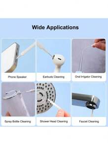 1 Pack/10 Mini Brushes For Cleaning Pores And Phone Holes, Anti Clogging Shower Head Hole Cleaning Brush, Nozzle Brush, Gap Brush, Multi-Functional Mini Cleaning Brush, Dust Removal Brush, Blind Spot Brush, Cleaning Supplies, Cleaning Tools, Garden Tools