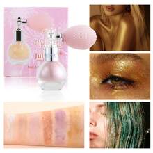Julystar 6 Color Highlight Spray Powder, Glitter Fine, Natural Highlighting, Stage, Party Theme, Body Collarbone Embellishment - Multicolor - View 5