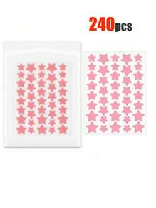 480pcs Pink, Black, White, Blue, Purple, Green, Star E-Star Facial Stickers, A Must-Have For Taking Photos, Facial Painting, Suitable For Various Parties, Gatherings, And Fun Activities.