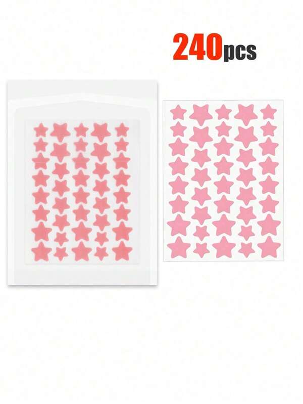 480pcs Pink, Black, White, Blue, Purple, Green, Star E-Star Facial Stickers, A Must-Have For Taking Photos, Facial Painting, Suitable For Various Parties, Gatherings, And Fun Activities.