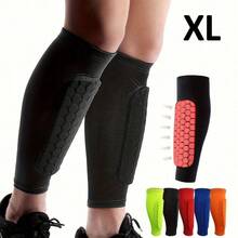 [Shin Guard Protector] 2pcs Lightweight Soccer Shin Guard Calf Pad - Shin Compression Sleeve With Honeycomb Pad, Support Protector For Shin Splint Baseball Boxing Kickboxing MTB