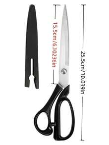 1 件不锈钢精制裁缝剪刀，家用缝纫剪，适用于布料、衣服，8-10 英寸