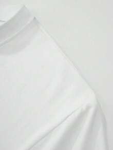 Men Casual Round Neck Short Sleeve 100% Cotton T-Shirt, Summer Vacation Top, Funny Graphic Tees, Y2K Street Wear, Gifts For Boyfriend And Husband - 白色 - 查看 3