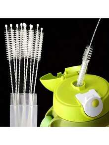 5pcs Metal Straw Cleaner - Extra Long Stainless Steel Brush For Cleaning Reusable Straws, Water Bottles And Pipes